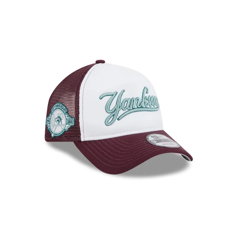 New York Yankees Optic White 9FORTY A-Frame Snapback Hat sold by New Era