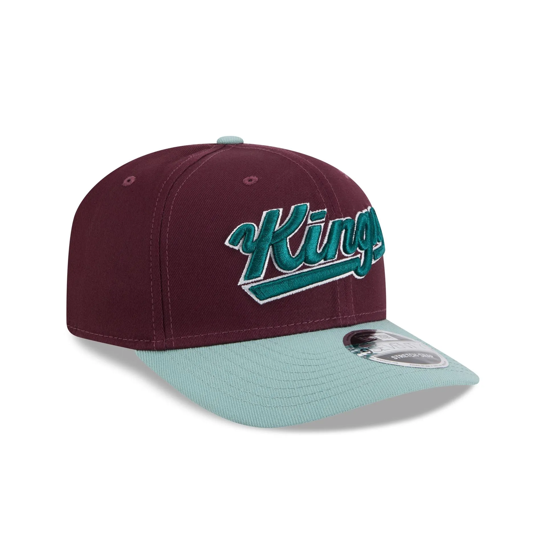 Sacramento Kings Maroon 9SEVENTY Stretch-Snap Hat sold by New Era product image thumbnail 3