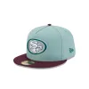 San Francisco 49ers Beach Kiss Blue 59FIFTY A-Frame Fitted Hat sold by New Era