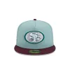 San Francisco 49ers Beach Kiss Blue 59FIFTY A-Frame Fitted Hat sold by New Era