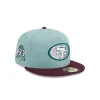San Francisco 49ers Beach Kiss Blue 59FIFTY A-Frame Fitted Hat sold by New Era