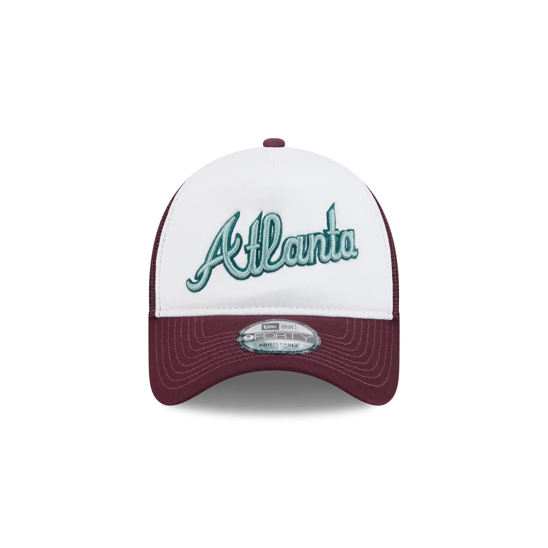 Atlanta Braves Optic White 9FORTY A-Frame Snapback Hat sold by New Era product image thumbnail 2