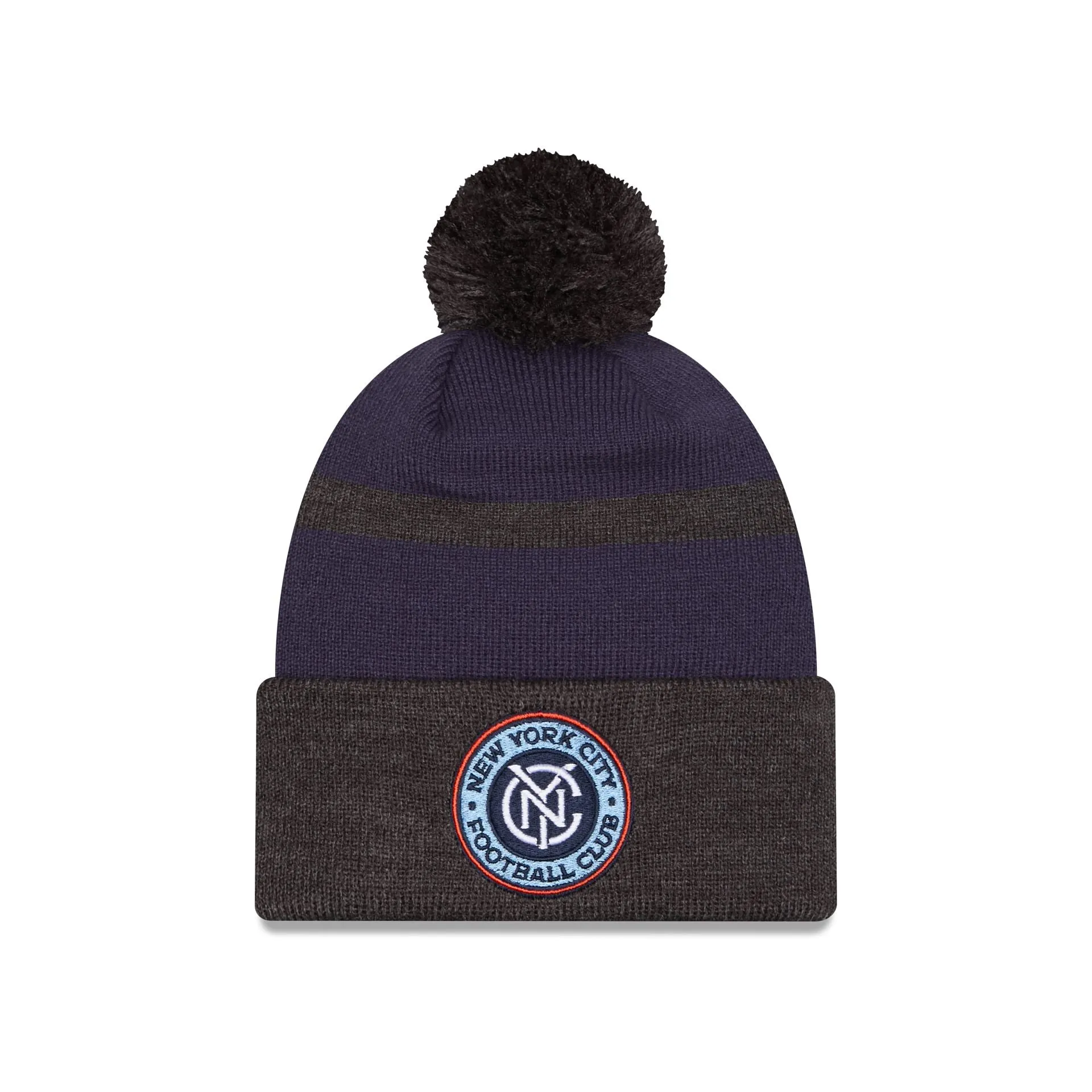 New York City FC 2025 MLS Kickoff Pom Knit Hat sold by New Era