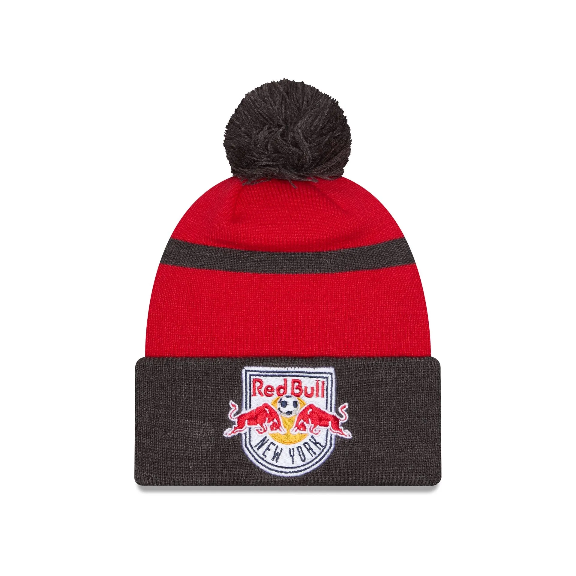 New York Red Bulls 2025 MLS Kickoff Pom Knit Hat sold by New Era