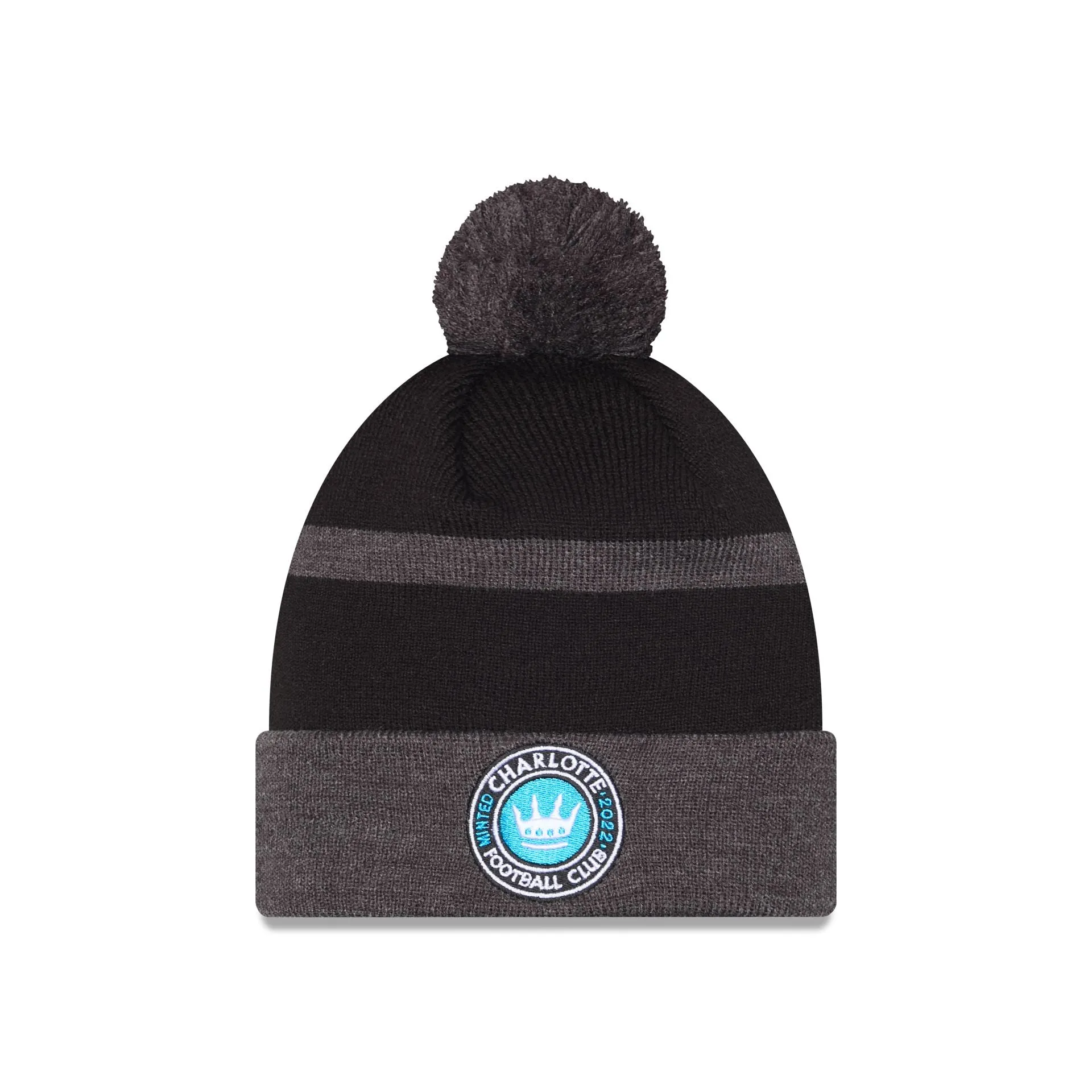 Charlotte FC 2025 MLS Kickoff Pom Knit Hat sold by New Era