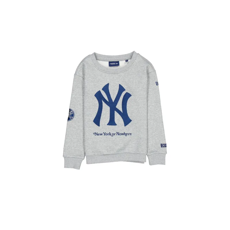 New York or Nowhere x New York Yankees Gray Youth Crewneck sold by New Era