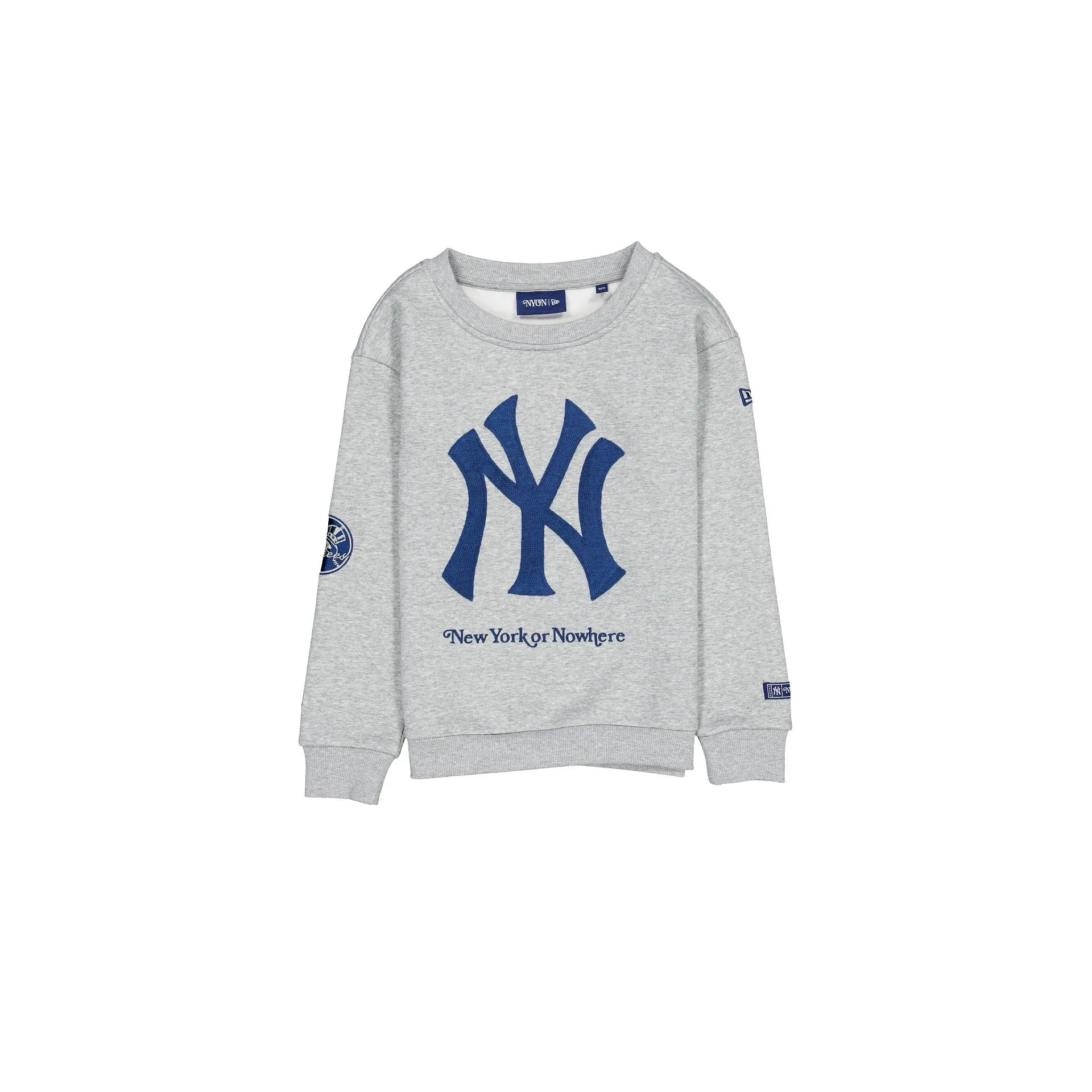 New York or Nowhere x New York Yankees Gray Youth Crewneck sold by New Era