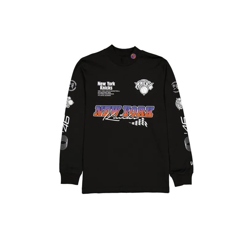 New York Knicks Modern Speed Black Long Sleeve T-Shirt sold by New Era