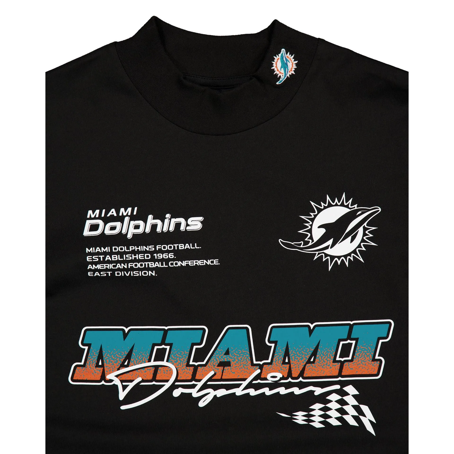 Miami Dolphins Modern Speed Black Long Sleeve T-Shirt sold by New Era product image thumbnail 3