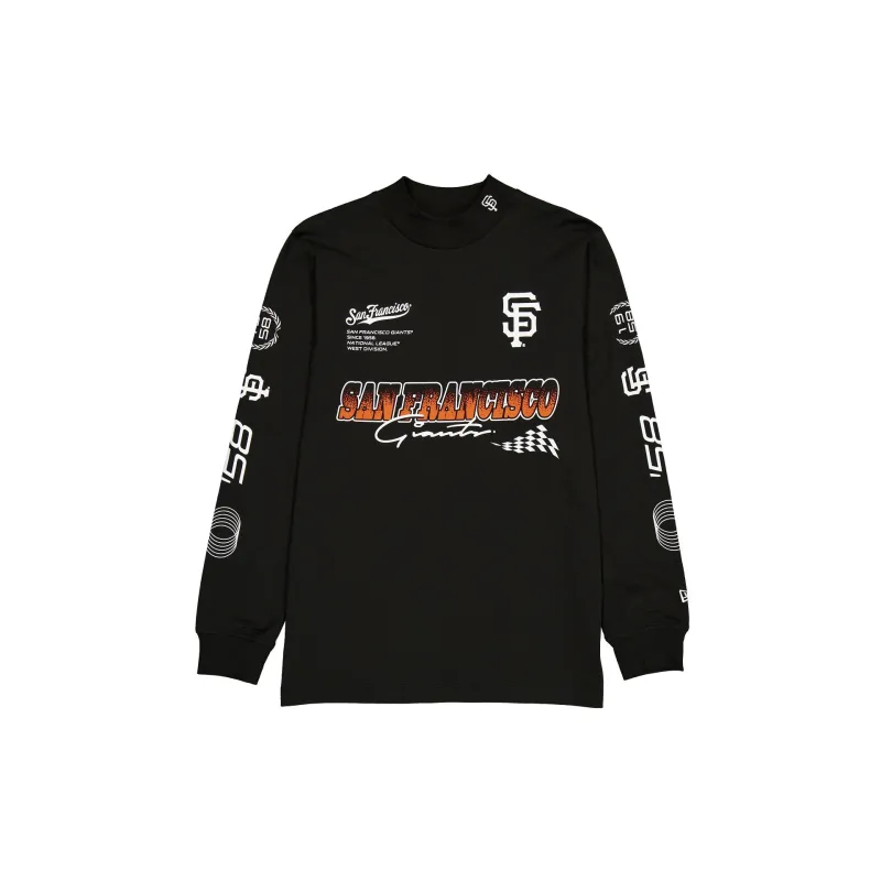 San Francisco Giants Modern Speed Black Long Sleeve T-Shirt sold by New Era