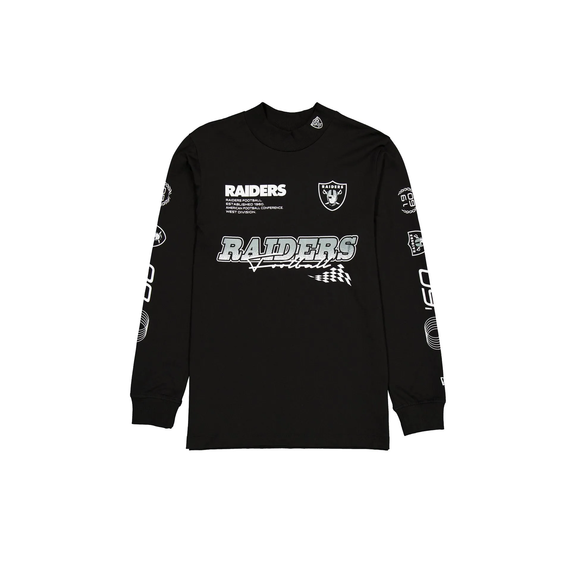 Las Vegas Raiders Modern Speed Black Long Sleeve T-Shirt sold by New Era