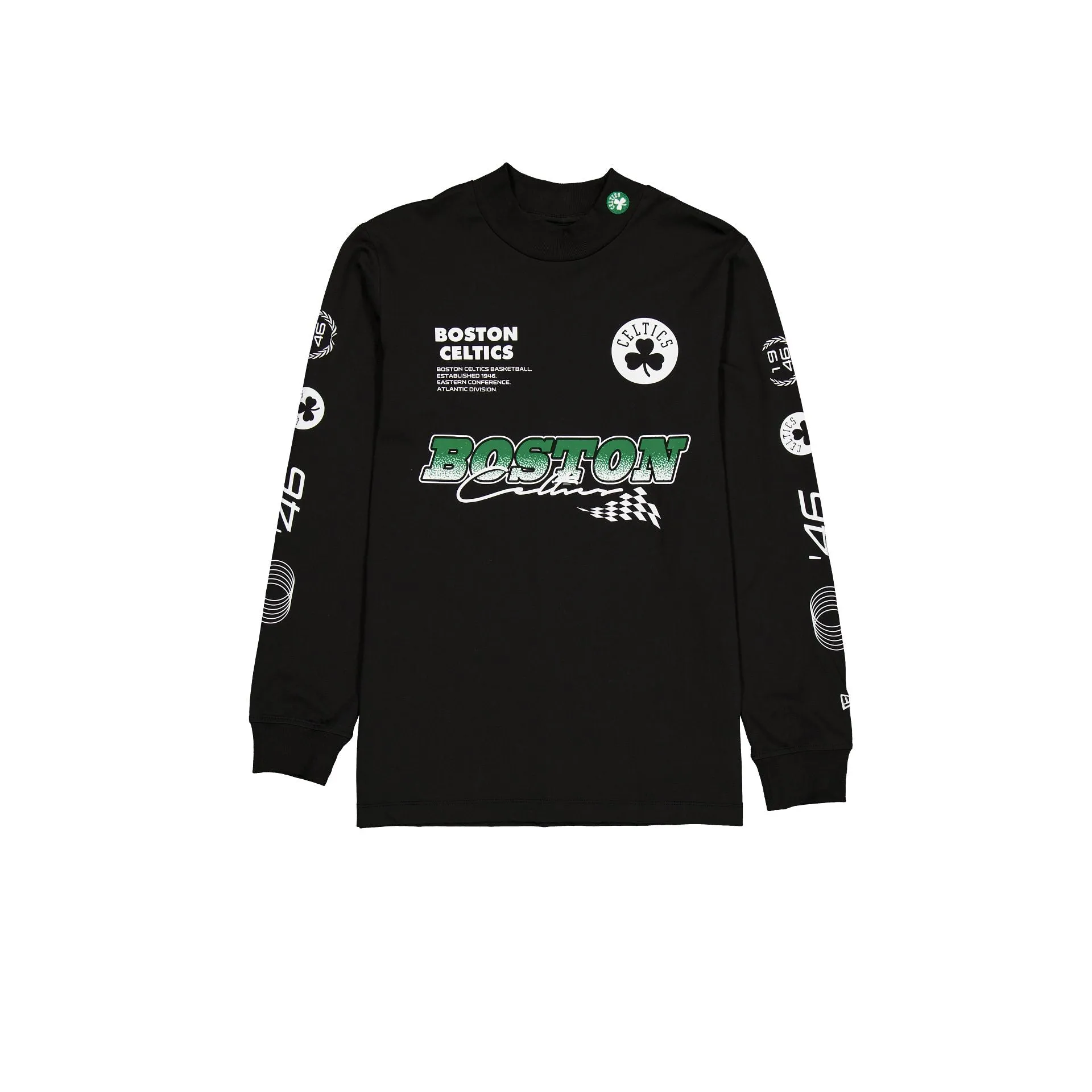 Boston Celtics Modern Speed Black Long Sleeve T-Shirt sold by New Era