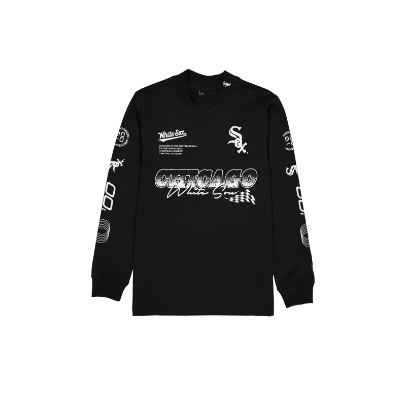 Chicago White Sox Modern Speed Black Long Sleeve T-Shirt sold by New Era