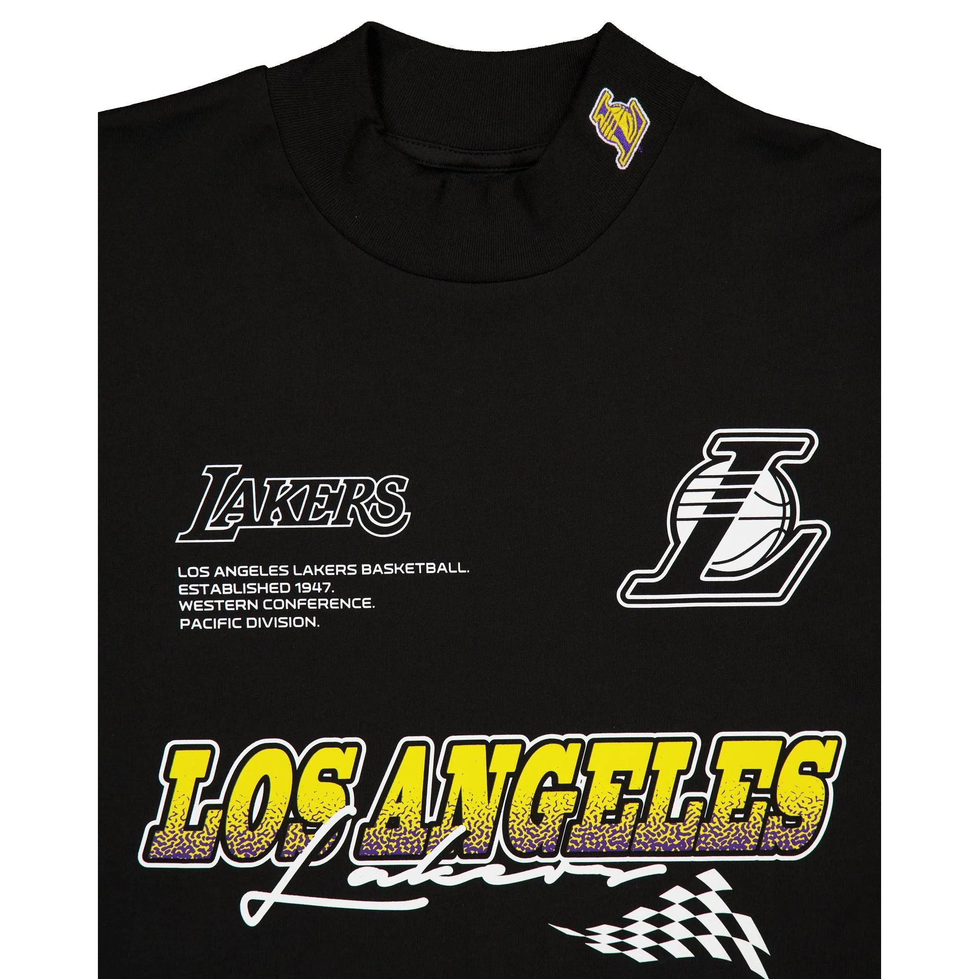 Los Angeles Lakers Modern Speed Black Long Sleeve T-Shirt sold by New Era product image thumbnail 3