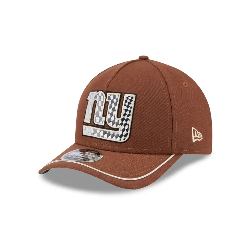 New York Giants Motorsport 9FORTY M-Crown A-Frame Snapback Hat sold by New Era