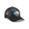 San Francisco 49ers Gradient Raceway 9FORTY M-Crown A-Frame Trucker Hat sold by New Era