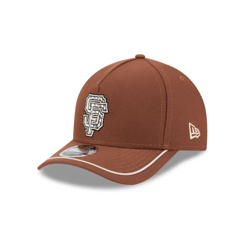 San Francisco Giants Motorsport 9FORTY M-Crown A-Frame Snapback Hat sold by New Era
