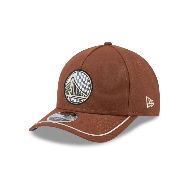 Golden State Warriors Motorsport 9FORTY M-Crown A-Frame Snapback Hat sold by New Era