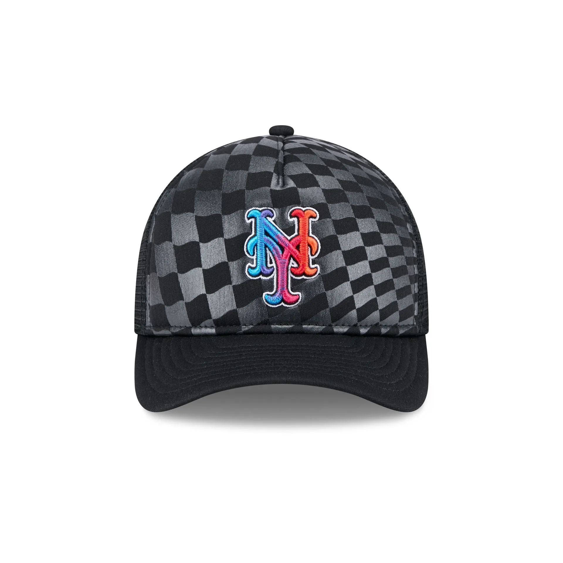 New York Mets Gradient Raceway 9FORTY M-Crown A-Frame Trucker Hat sold by New Era product image thumbnail 2
