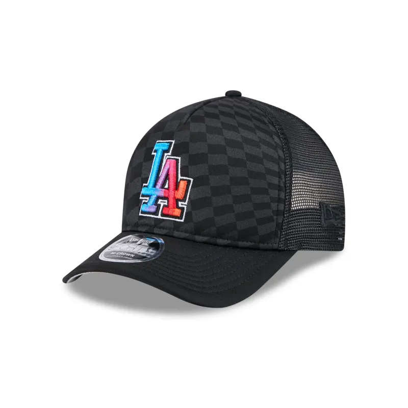 Los Angeles Dodgers Gradient Raceway 9FORTY M-Crown A-Frame Trucker Hat sold by New Era
