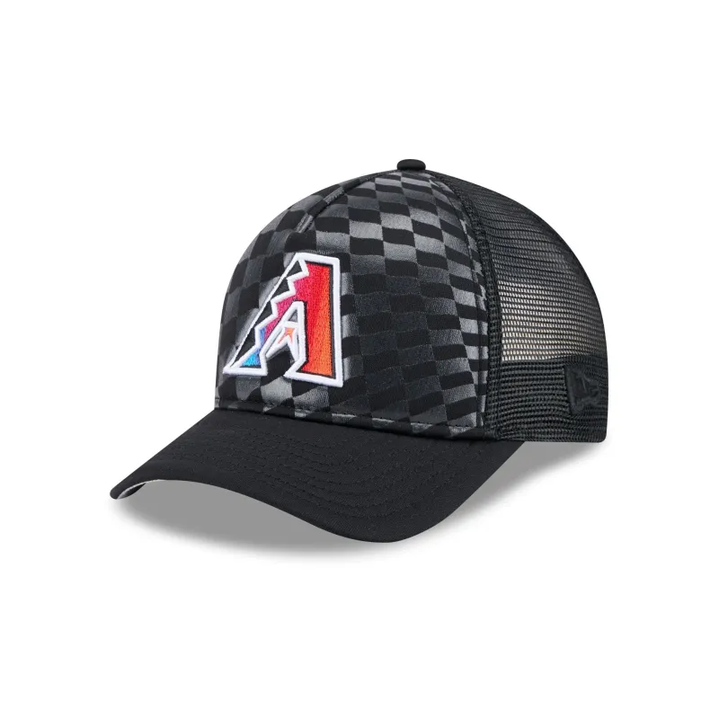 Arizona Diamondbacks Gradient Raceway 9FORTY M-Crown A-Frame Trucker Hat sold by New Era