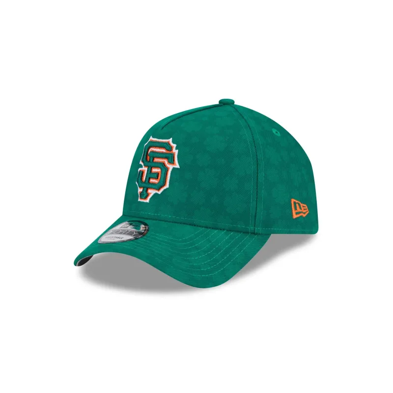 San Francisco Giants St. Patrick's Day 2025 9FORTY A-Frame Trucker Hat sold by New Era