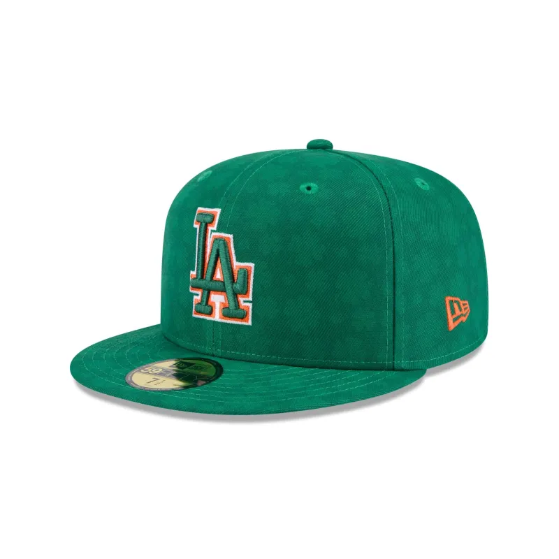 Los Angeles Dodgers St. Patrick's Day 2025 59FIFTY Fitted Hat made by New Era