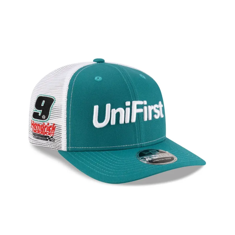 Hendrick Motorsports Chase Elliott UniFirst Partner 9SEVENTY Stretch-Snap Trucker Hat sold by New Era