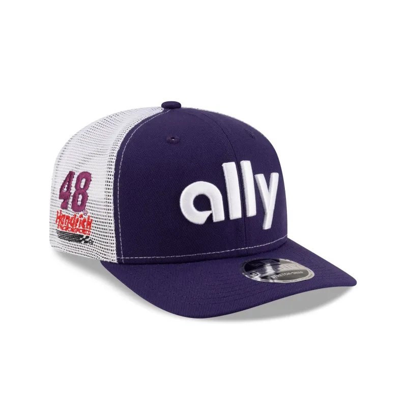 Hendrick Motorsports Alex Bowman Ally Partner 9SEVENTY Stretch-Snap Trucker Hat sold by New Era