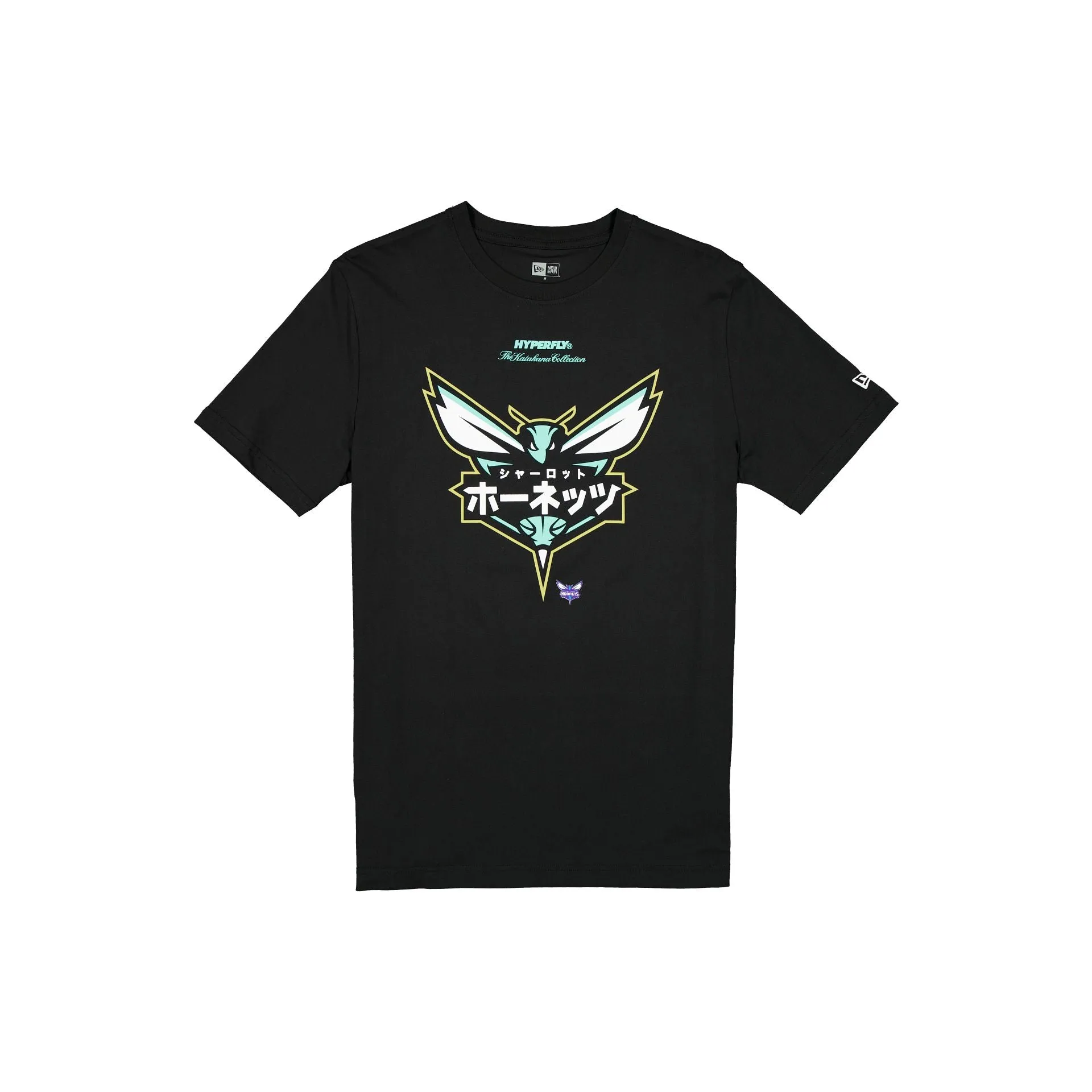 Hyperfly Katakana x Charlotte Hornets 2025 All-Star Game T-Shirt sold by New Era