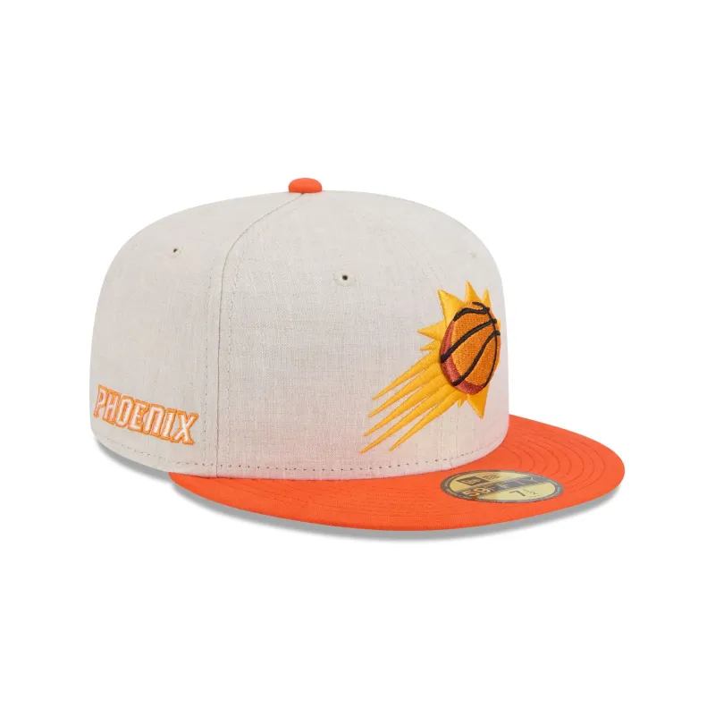 Phoenix Suns Linen 59FIFTY Fitted Hat made by New Era
