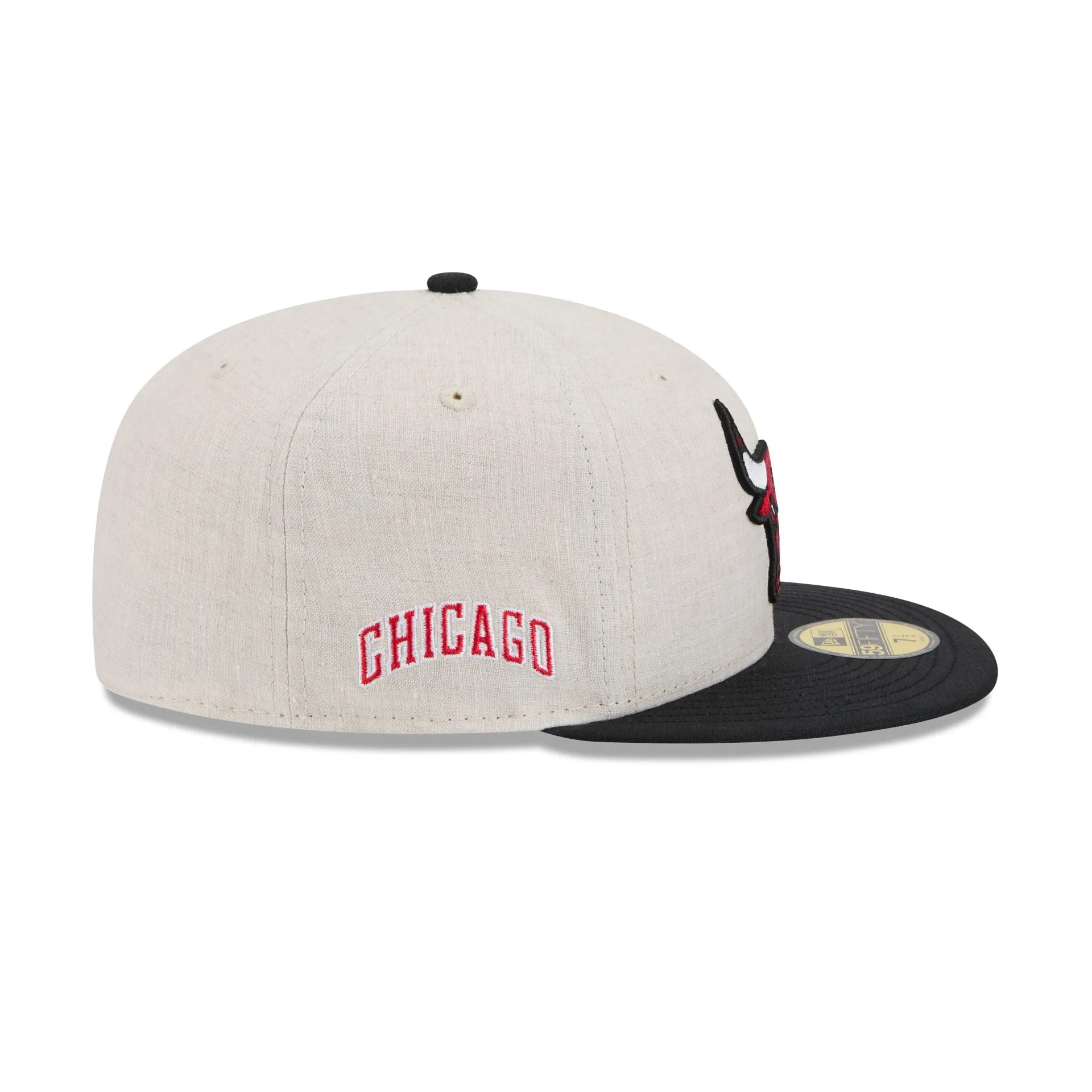 Chicago Bulls Linen 59FIFTY Fitted Hat sold by New Era product image thumbnail 4