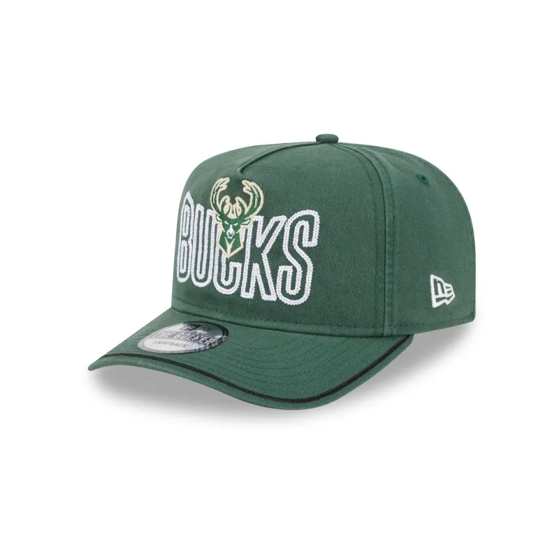 Milwaukee Bucks Chainstitch Golfer Hat sold by New Era