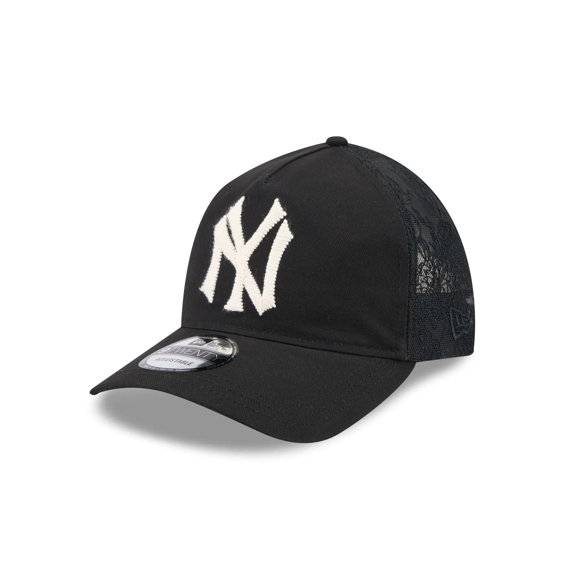 New York Yankees Embroidered Mesh 9TWENTY A-Frame Adjustable Hat sold by New Era