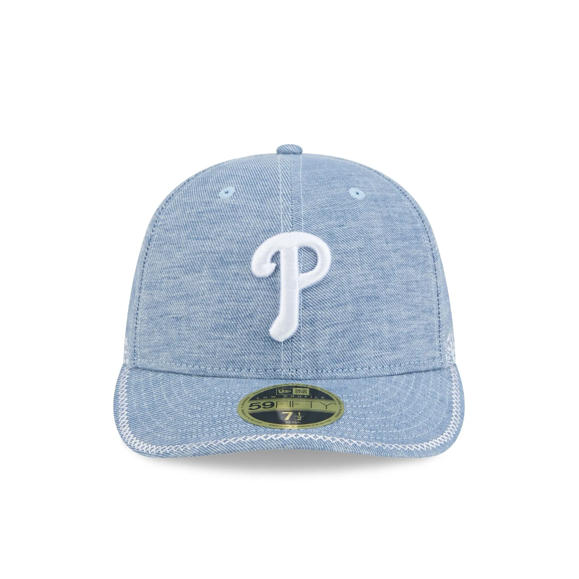 Philadelphia Phillies Hand Stitched Chambray Low Profile 59FIFTY Fitted Hat sold by New Era product image thumbnail 2