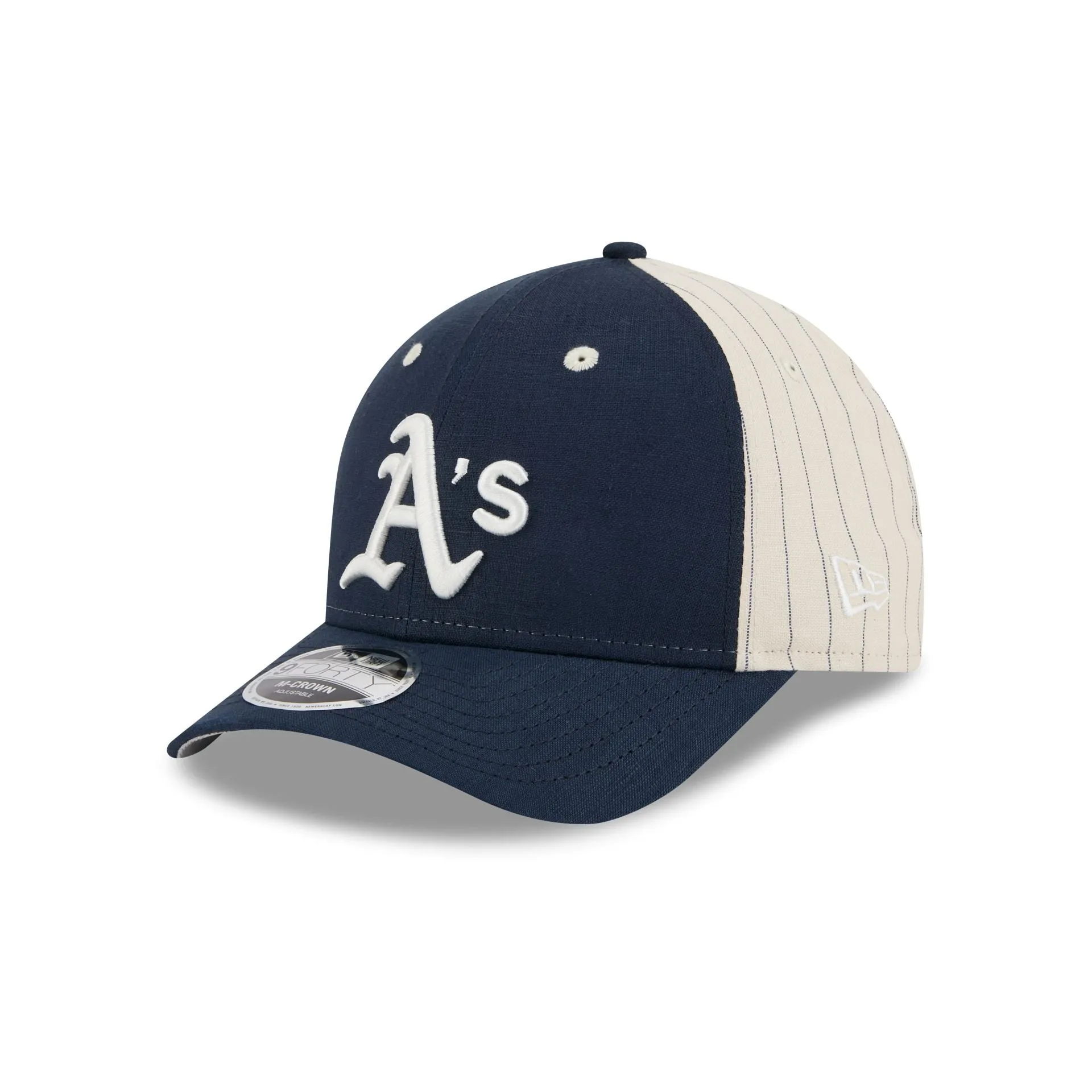 Oakland Athletics Linen 9FORTY M-Crown Snapback Hat sold by New Era