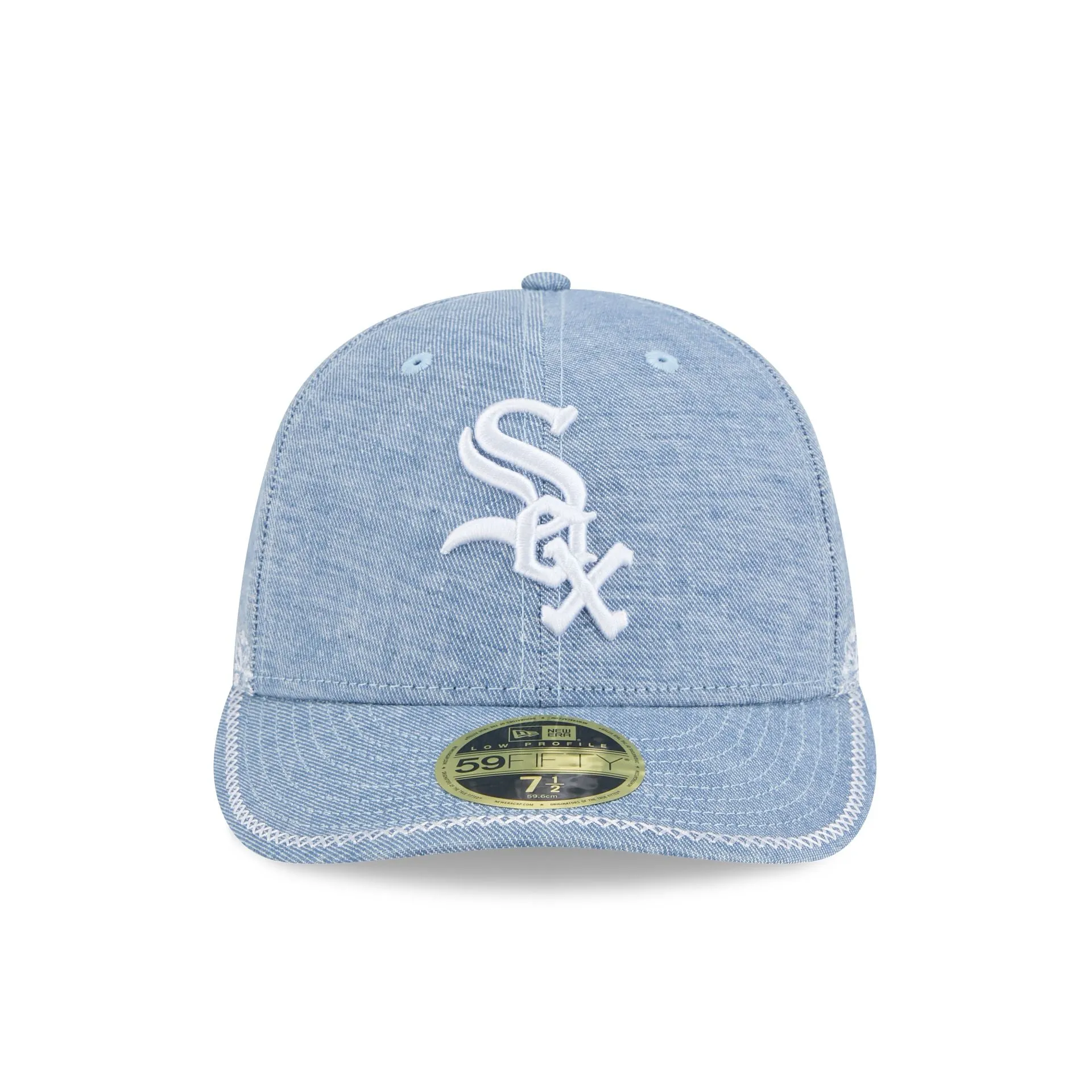 Chicago White Sox Hand Stitched Chambray Low Profile 59FIFTY Fitted Hat sold by New Era product image thumbnail 2