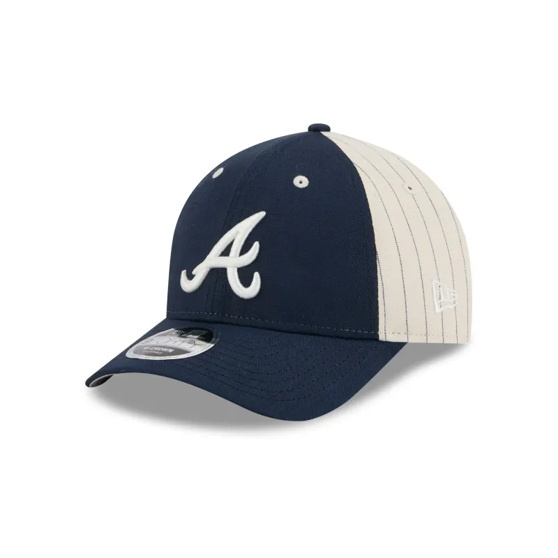 Atlanta Braves Linen 9FORTY M-Crown Snapback Hat sold by New Era