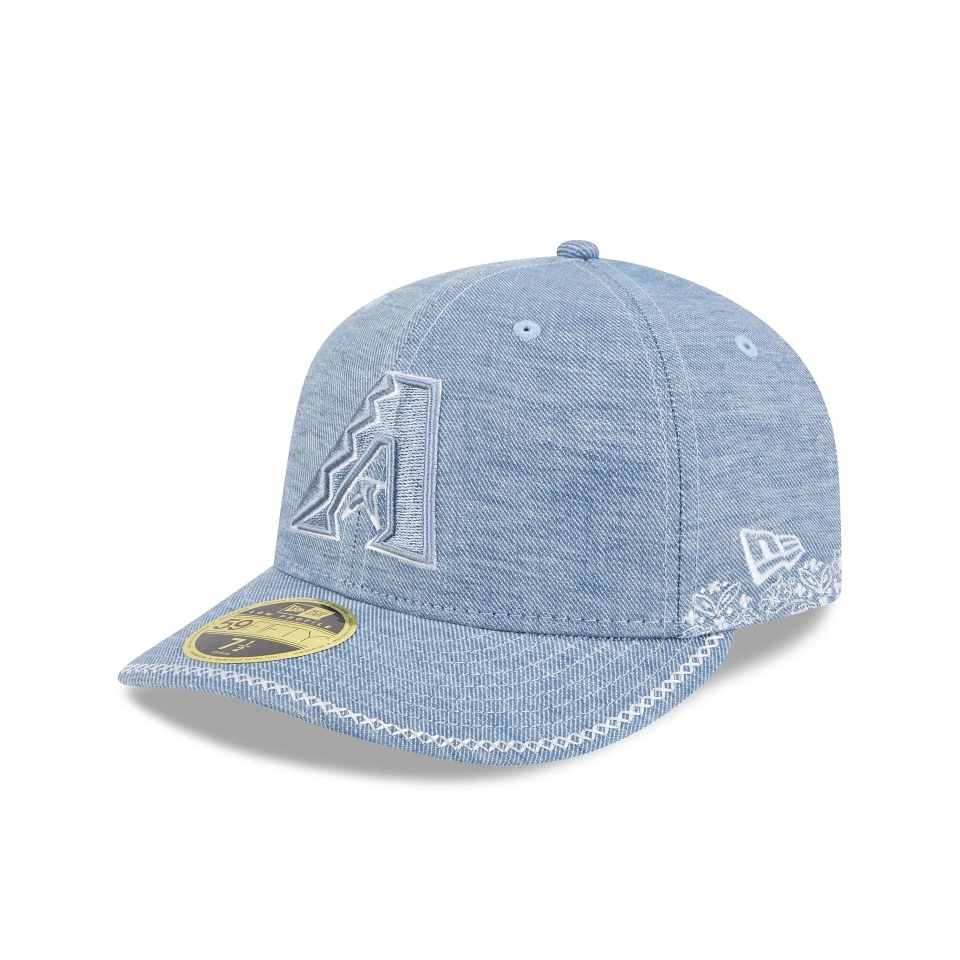 Arizona Diamondbacks Hand Stitched Chambray Low Profile 59FIFTY Fitted Hat sold by New Era