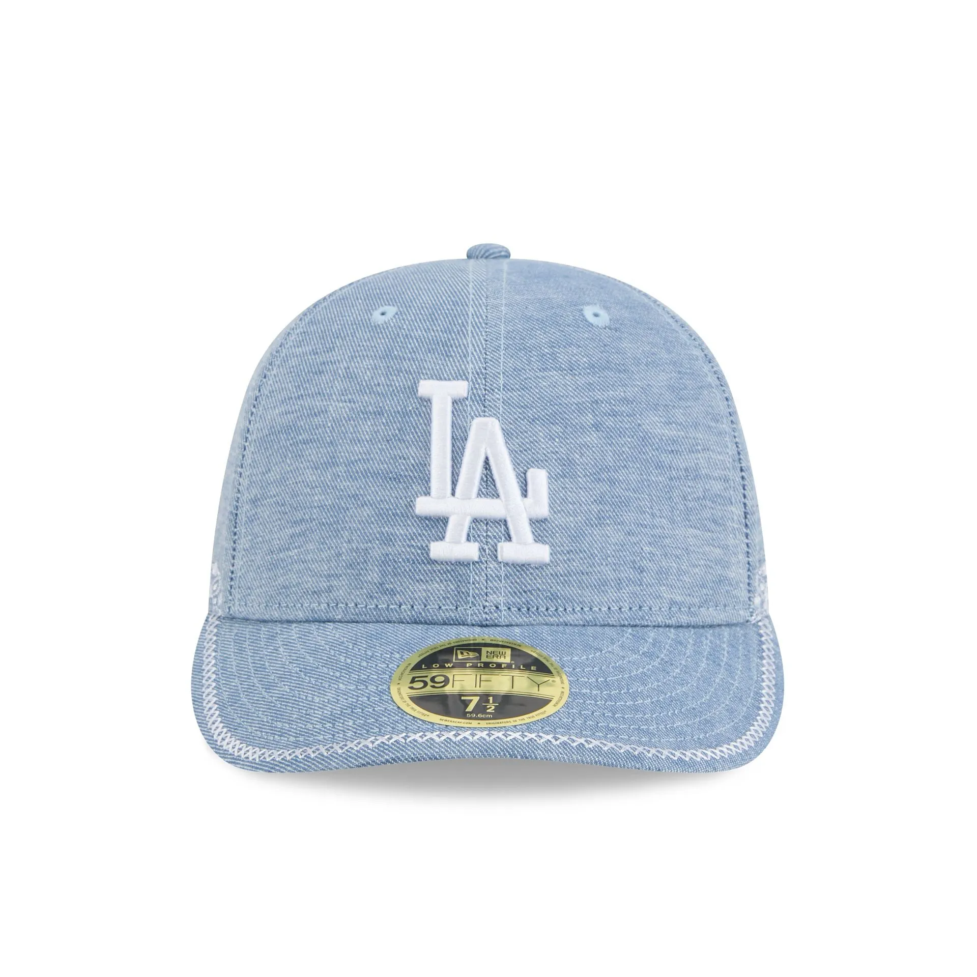 Los Angeles Dodgers Hand Stitched Chambray Low Profile 59FIFTY Fitted Hat sold by New Era product image thumbnail 2