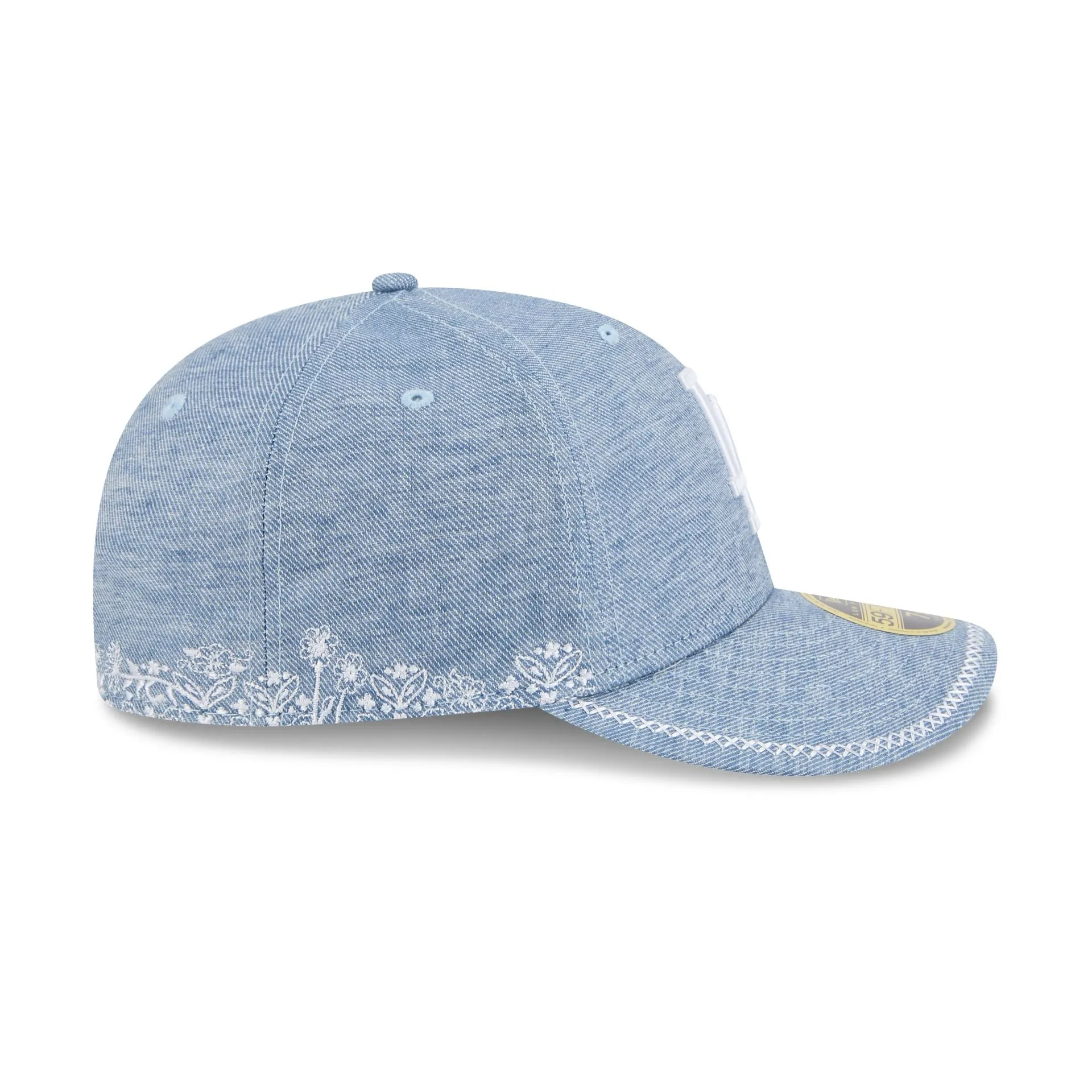 Los Angeles Dodgers Hand Stitched Chambray Low Profile 59FIFTY Fitted Hat sold by New Era product image thumbnail 5