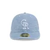 Colorado Rockies Hand Stitched Chambray Low Profile 59FIFTY Fitted Hat sold by New Era