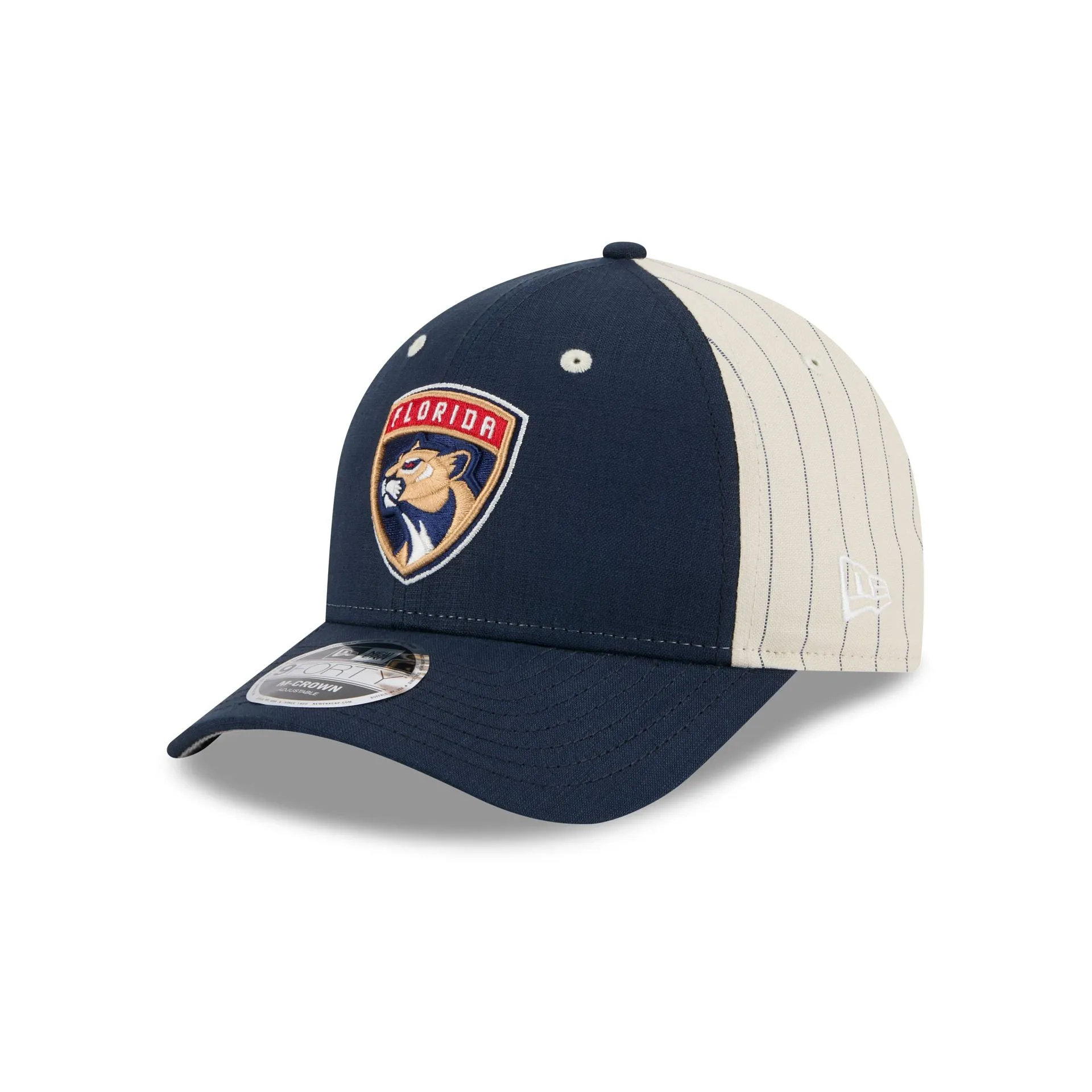 Florida Panthers Linen 9FORTY M-Crown Snapback Hat sold by New Era