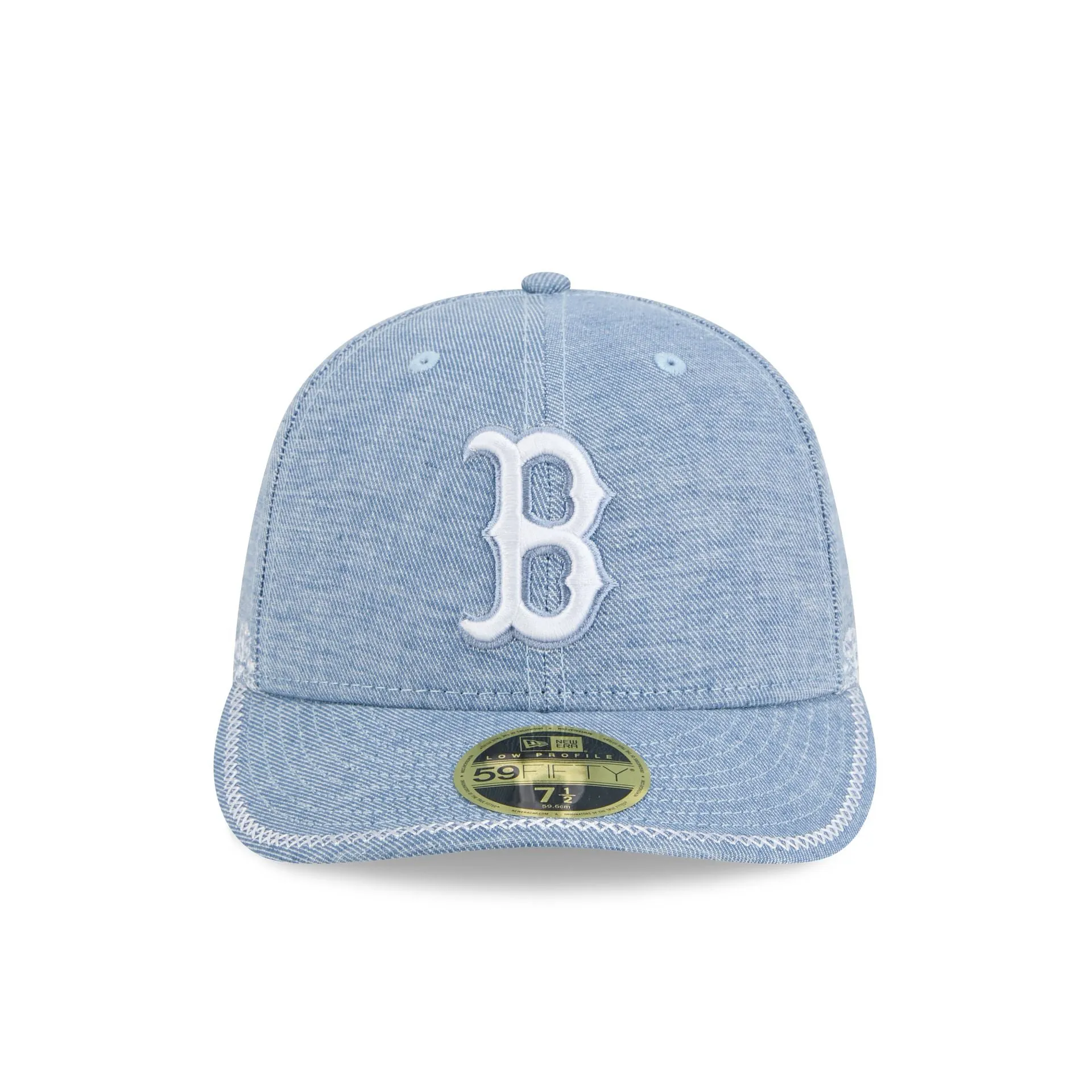 Boston Red Sox Hand Stitched Chambray Low Profile 59FIFTY Fitted Hat sold by New Era product image thumbnail 2
