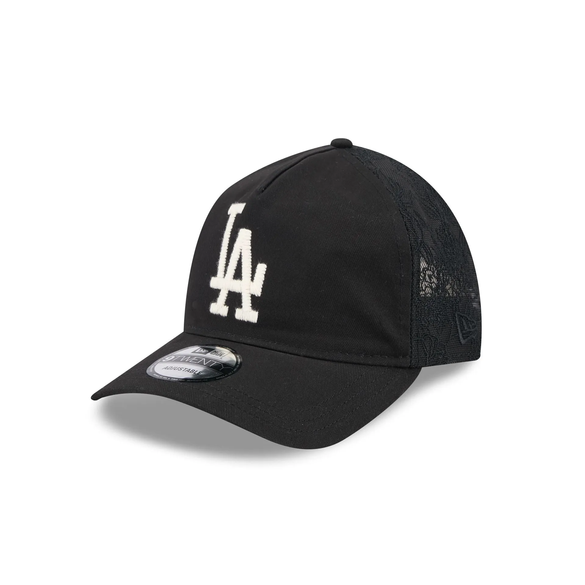Los Angeles Dodgers Embroidered Mesh 9TWENTY A-Frame Adjustable Hat sold by New Era