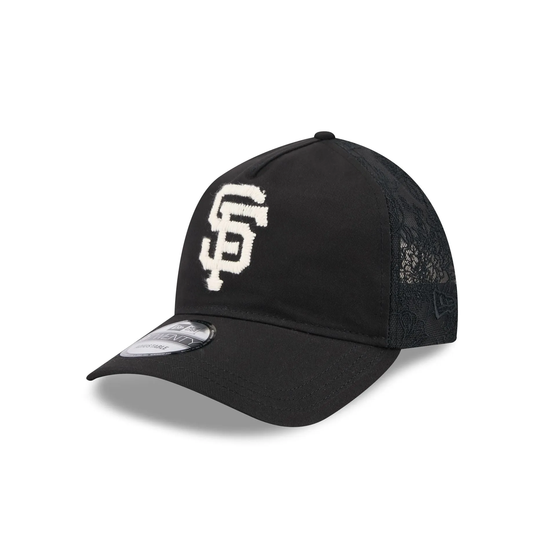 San Francisco Giants Embroidered Mesh 9TWENTY A-Frame Adjustable Hat sold by New Era