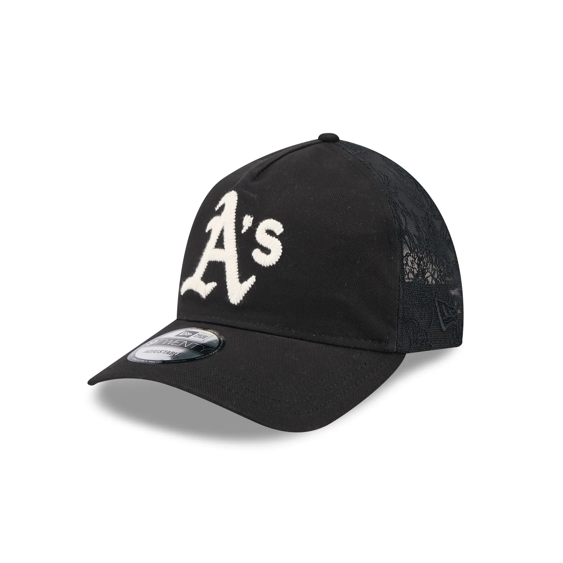 Oakland Athletics Embroidered Mesh 9TWENTY A-Frame Adjustable Hat sold by New Era