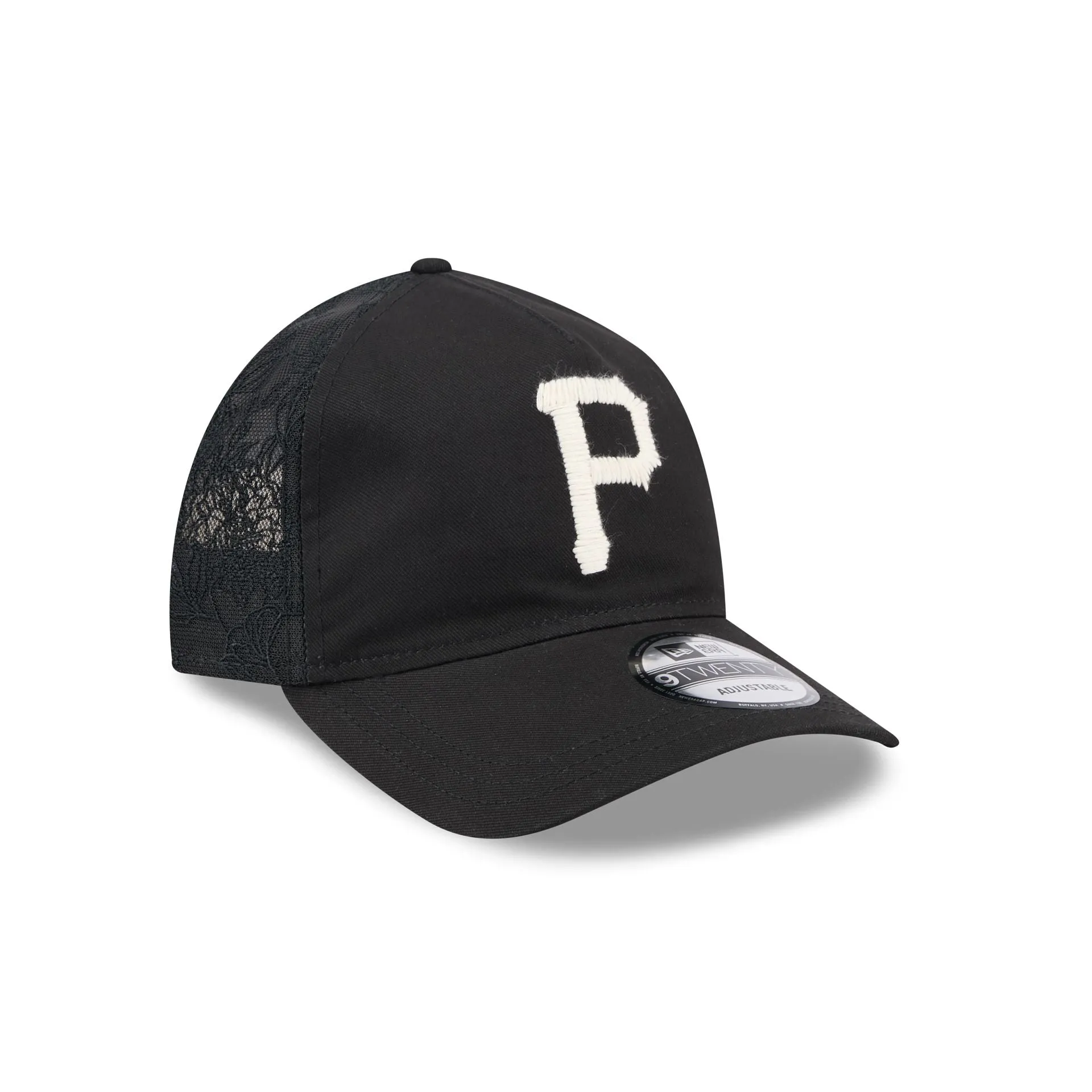 Pittsburgh Pirates Embroidered Mesh 9TWENTY A-Frame Adjustable Hat sold by New Era product image thumbnail 3