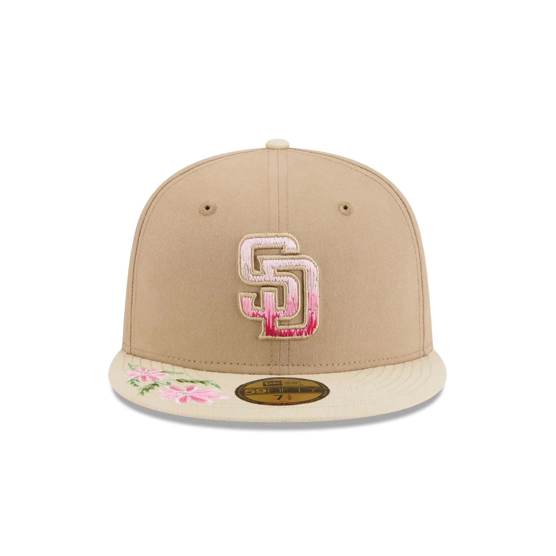 San Diego Padres Hand Stitched Floral 59FIFTY Fitted Hat sold by New Era product image thumbnail 2