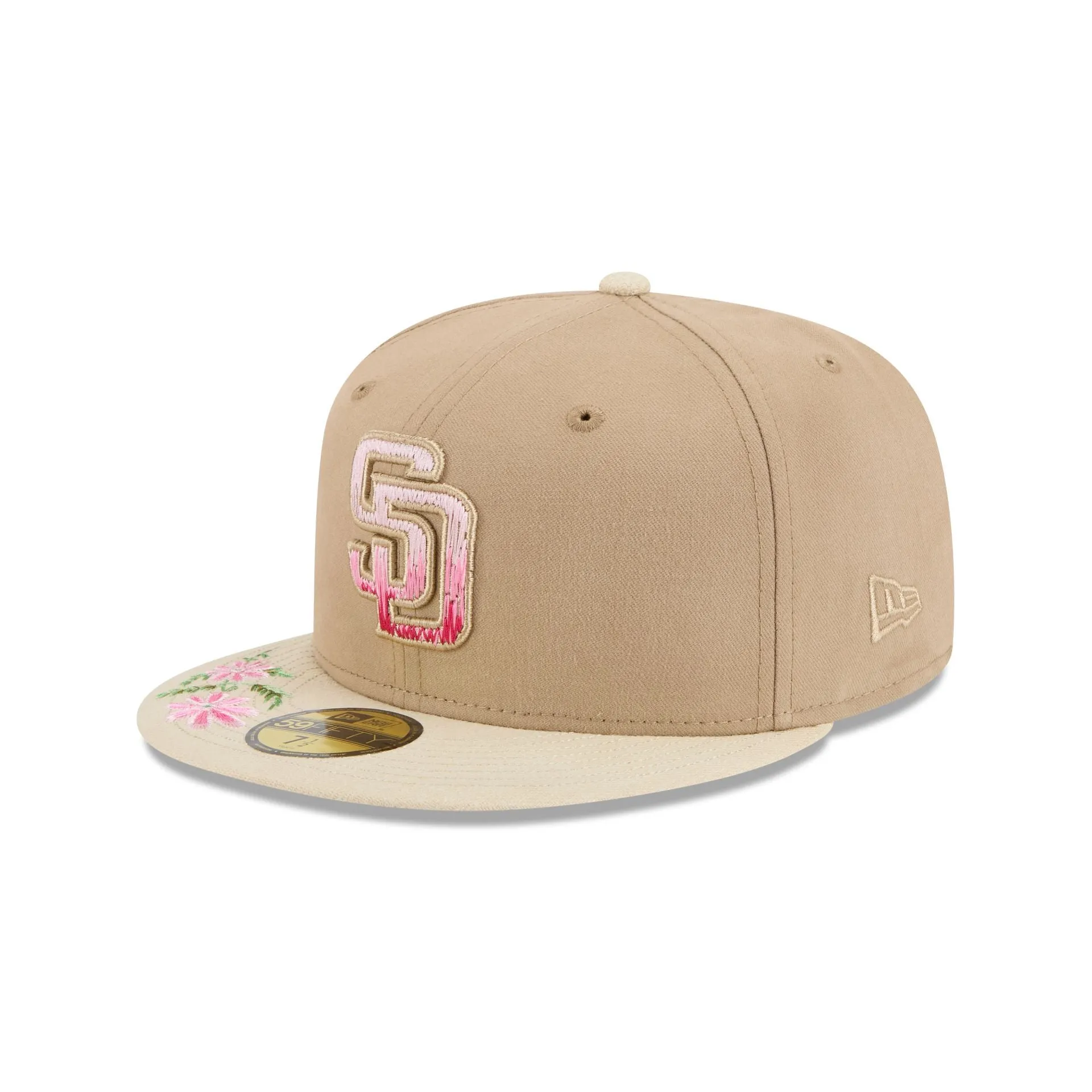 San Diego Padres Hand Stitched Floral 59FIFTY Fitted Hat sold by New Era